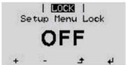 Fronius Primo 3.5-1 - Switching the key lock on and off - 4