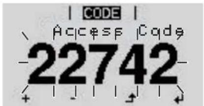 Fronius Primo 3.5-1 - Access the Basic menu - 3
