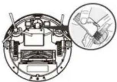 Ultenic D5s Pro - Nettoyer les brosses latérales, la brosse à roulement, les roues omnidirectionnelles et les capteurs - 4