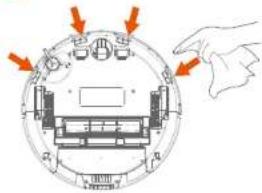 Ultenic T10 - Limpie las piezas del Robot con un paño húmedo - 1