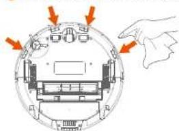 Ultenic T10 - Manutenzione di sensori, contatti di ricarica e ruota omnidirezionale - 1