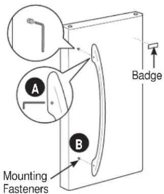 GE Artistry ABE20EGEWS - REMOVE THE FRESH FOOD DOOR HANDLE - 1