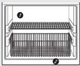 GE Artistry ABE20EGEWS - Pour enlever le panier sur la moitié de la largeur : - 1