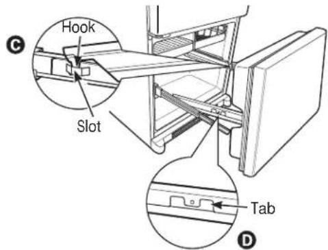 GE Artistry ABE20EGEWS - ATTACH AND SECURE THE DRAWER FRONT TO THE SLIDES - 3