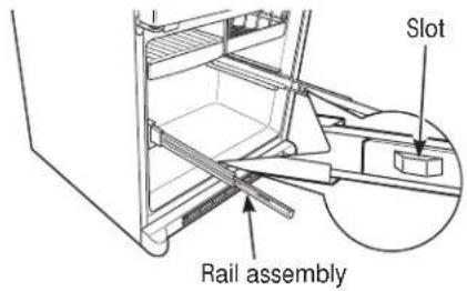 GE Artistry ABE20EGEWS - ATTACH AND SECURE THE DRAWER FRONT TO THE SLIDES - 2