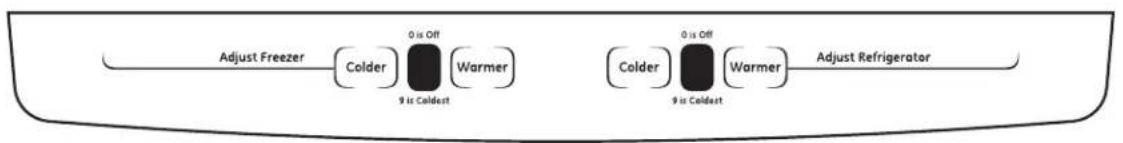 GE Artistry ABE20EGEWS - About the controls with temperature settings. - 1