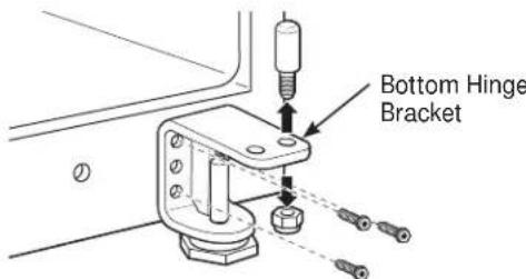 GE Artistry ABE20EGEWS - REMOVE BOTTOM HINGE AND LEVELING LEG - 1