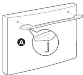 GE Artistry ABE20EGEWS - SUJETE LA MANIJA DE LA PUERTA DEL CONGELADOR - 1