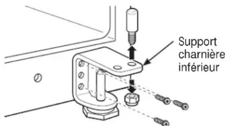 GE Artistry ABE20EGEBS - ③ TRANSFERT BRACKET DE LA CHARNIÈRE DU CENTRE - 4