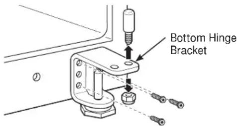 GE Artistry ABE20EGEBS - REMOVE BOTTOM HINGE AND LEVELING LEG - 1