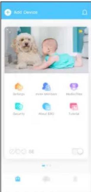 Add Device Settings media studios Media Files Security About EOG Tutorial