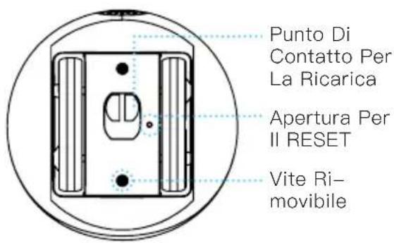 Punto Di Contatto Per La Ricarica Apertura Per II RESET Vite Ri- movibile