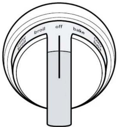 BOSCH HIS8655C - Bouton de commande du four - 1