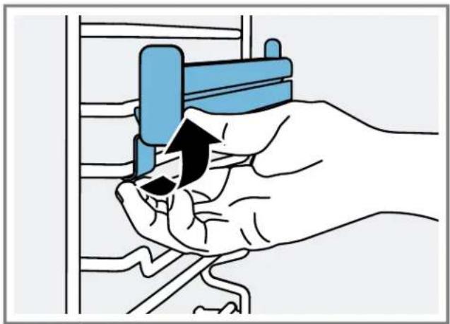 BOSCH HIS8655C - Removing the telescopic rail from the oven - 1