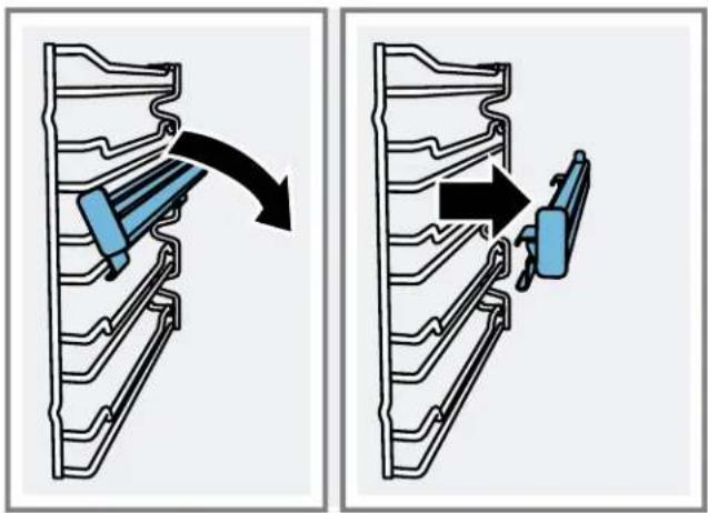 BOSCH HIS8655C - Removing the telescopic rail from the oven - 2