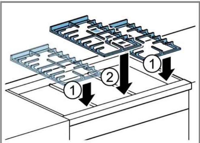BOSCH HDS8655C - Install grates - 1