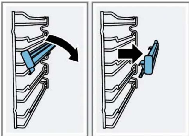 BOSCH HDS8655C - Removing the telescopic rail from the oven - 2