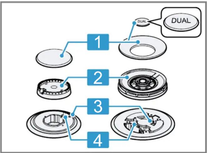 BOSCH HDS8055C - Burner parts - 1