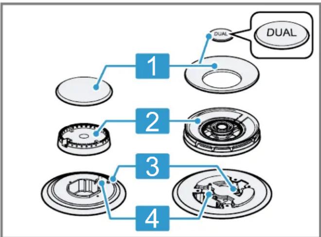 BOSCH HDS8045C - Pièces de brûleur - 1
