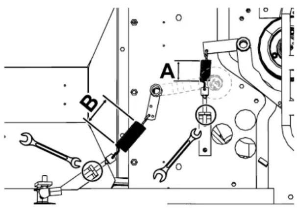 Efco Tuareg 92 - ISPEZIONE E REGOLAZIONE DELLA CINGHIA DI TRASMISSIONE - 2