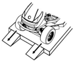 Efco Tuareg 92 - DRIVING THE MOWER FROM THE PALLET - 1