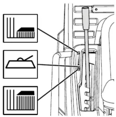 Efco Tuareg 92 - MOWING DECK ELEVATION ADJUSTMENT LEVER - 1