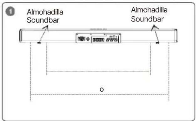 Majority Sierra Plus - Alfombrilla para barra de sonido - 1