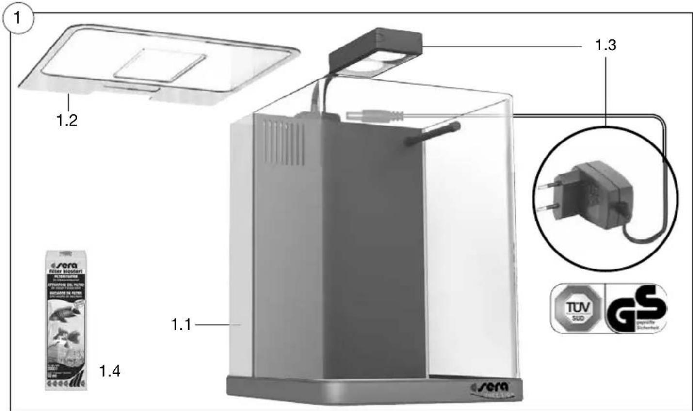 sera Biotop Nano LED Cube 16 - 1