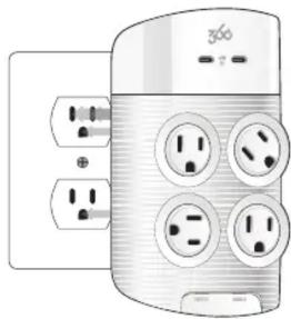 360 Electrical Revolve60 - QUICK SETUP | INSTALLATION RAPIDE USB CHARGING | CHARGEMENT USB - 1