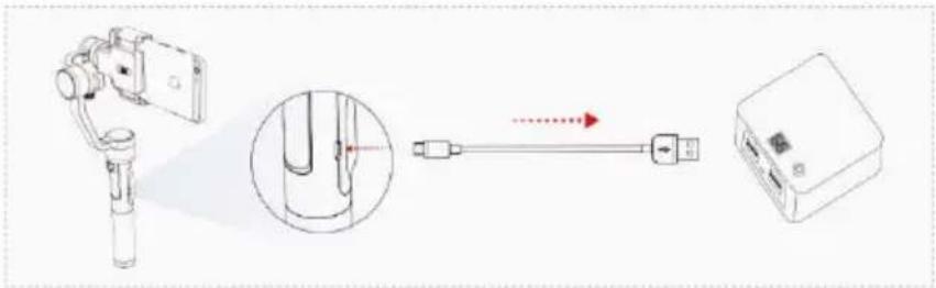 Dobot Rigiet - Chargement de la pile via l'entrée micro-USB - 1