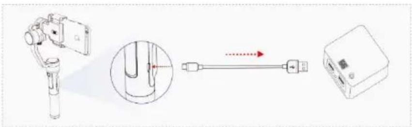 Dobot Rigiet - Laden des Akkus über den Micro-USB-Eingang - 1