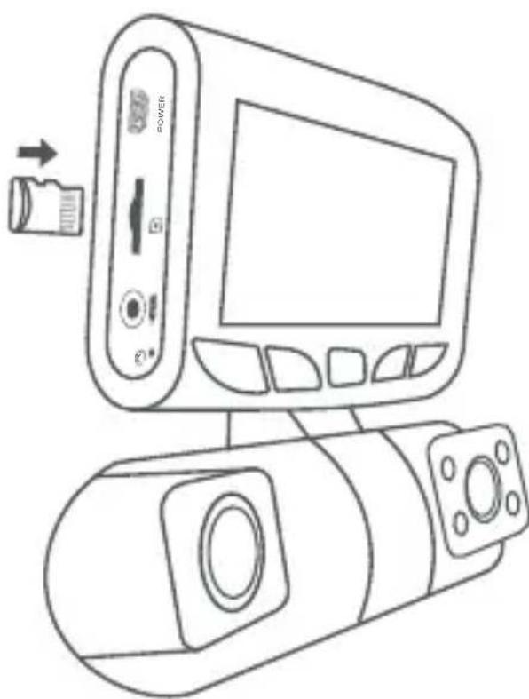 Rexing S1 - Inserire la Scheda di Memoria - 1