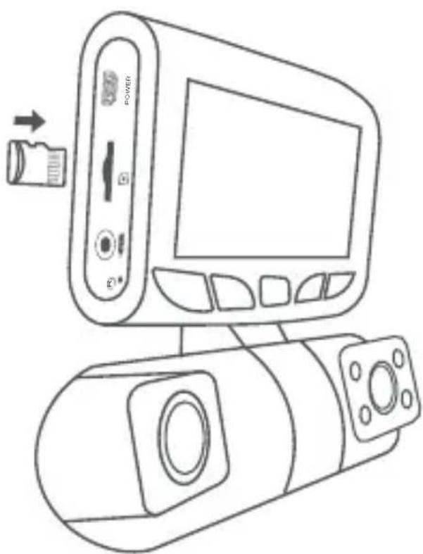 Rexing S1 - Inserte la tarjeta de memoria - 1