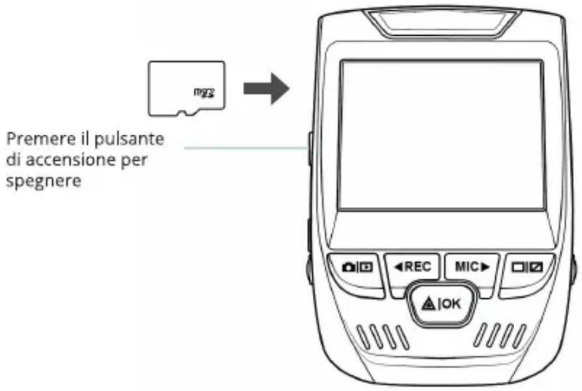 Rexing V1P-4K - Passo 2: Inserire la Scheda di Memoria - 1