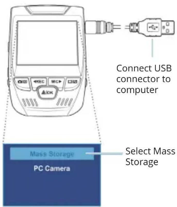 Rexing V1P-4K - To playback a video using an SD card adapter, - 1