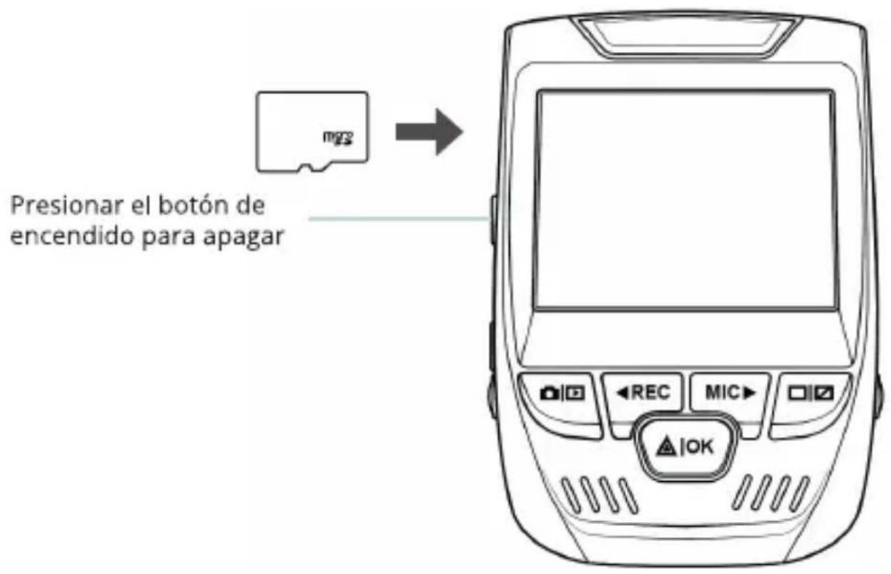 Rexing V1P-4K - Paso 2: Inserte la Tarjeta de Memoria - 1