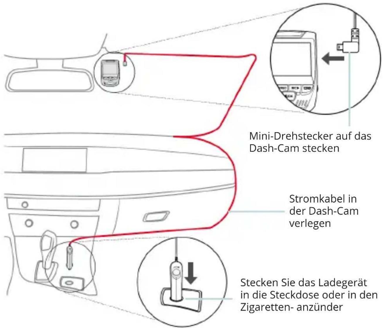 Rexing V1P-4K - Schritt 5: Installation der Kamera auf der Windschutzscheibe - 1