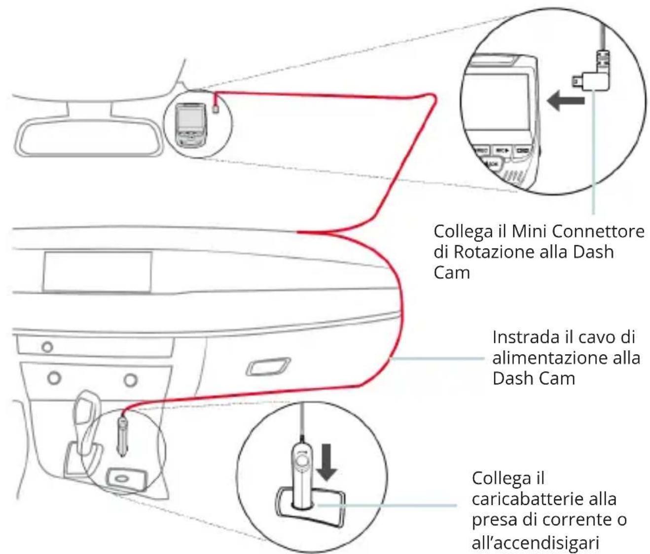 Rexing V1P-4K - Passo 5: Installare la Telecamera sul Parabrezza - 1