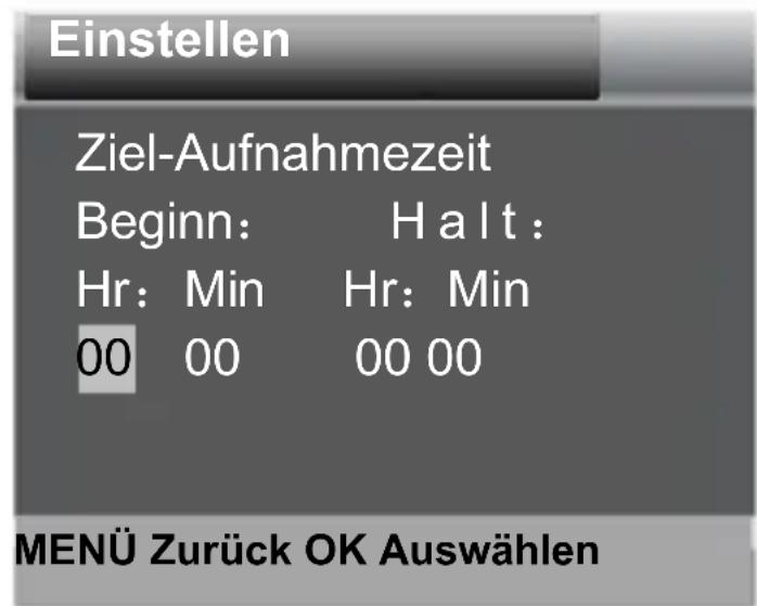 Rexing H3 - Ziel-Aufnahmezeit - 1