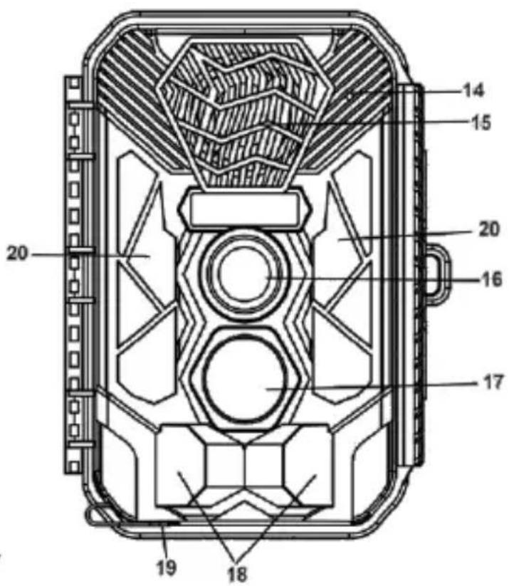 Rexing H3 - Parti della Fotocamera - 2