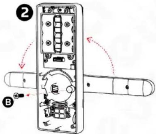 Eura ELH-01H4 - ORIENTATION SETTING - BACK OF THE DOOR PLATE - 2