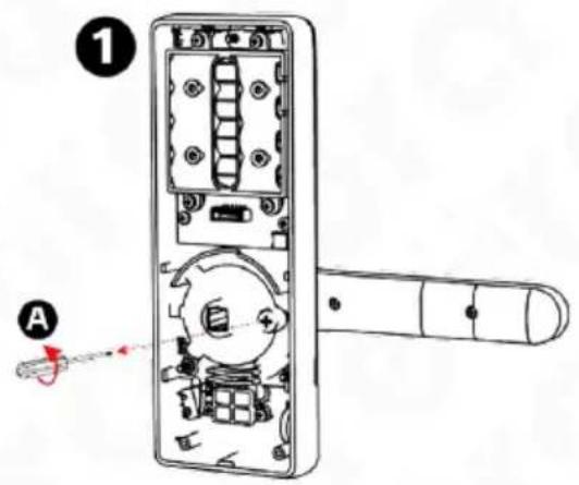 Eura ELH-01H4 - ORIENTATION SETTING - BACK OF THE DOOR PLATE - 1