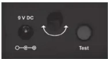 9 V DC ○—C—⊕ Test