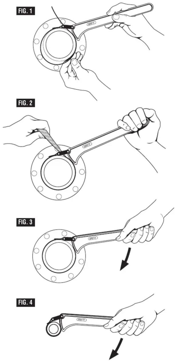 Klein Tools S6HB - Grip-It® Strap Wrench - Instructions Llave de correa Grip-It® - Instrucciones Clé à courroie Grip-It® - Instructions - 1