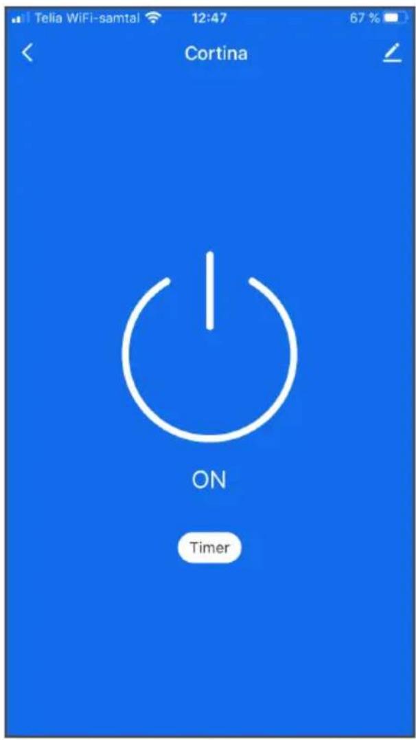 Telia WiFi-samtal 12:47 67 % Cortina ON Timer