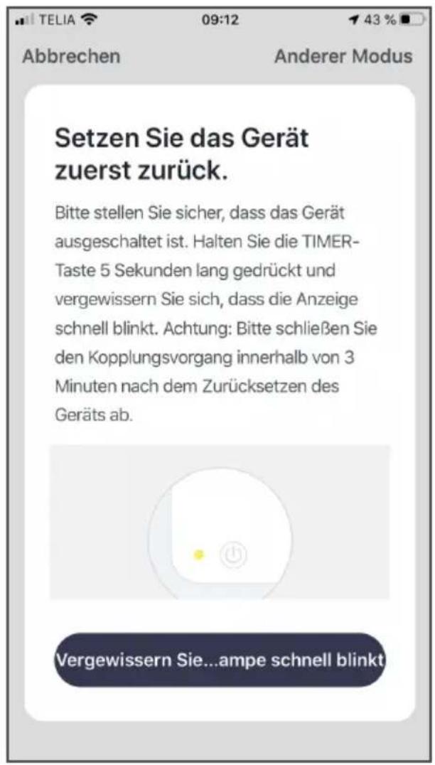 Wood's WAC704G - Gerät wiederherstellen. Beim lokalen WLAN anmelden. - 1