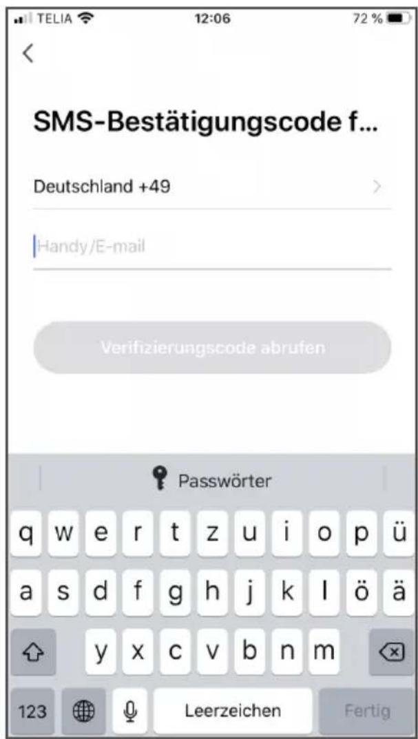 Wood's WAC704G - Die Registrierung per Handy-Nr. vornehmen. - 5