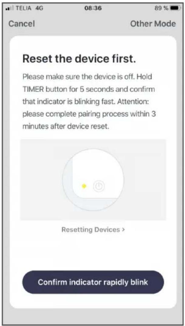 Wood's WAC704G - Apparaat resetten Meld u aan bij uw lokale wifi - 1