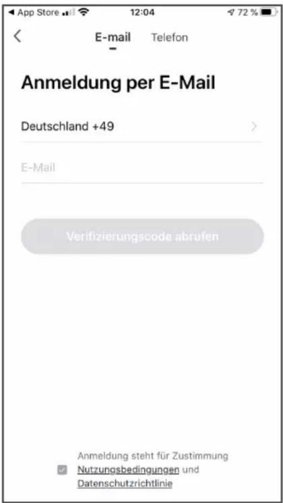 Wood's WAC704G - Die Registrierung per E-Mail vornehmen. - 1