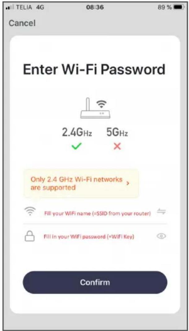 Wood's WAC704G - Restablezca el dispositivo Sign in to your local WiFi - 2
